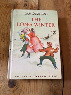 Vintage 1953 Laura Ingalls Wilder "The Long Winter" HC Book Little House Prairie